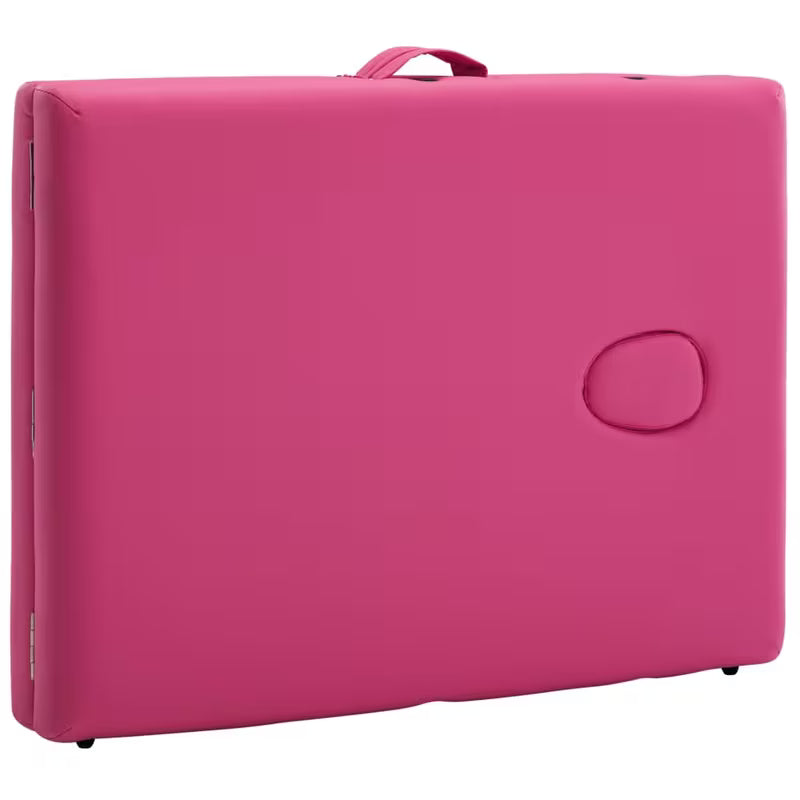 Table de massage pliante cadre aluminium - rose vibrant