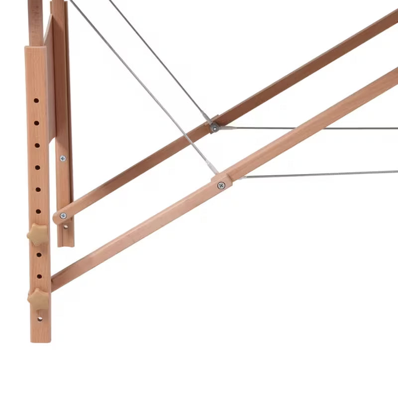 Table de massage pliante cadre bois - bleu ciel