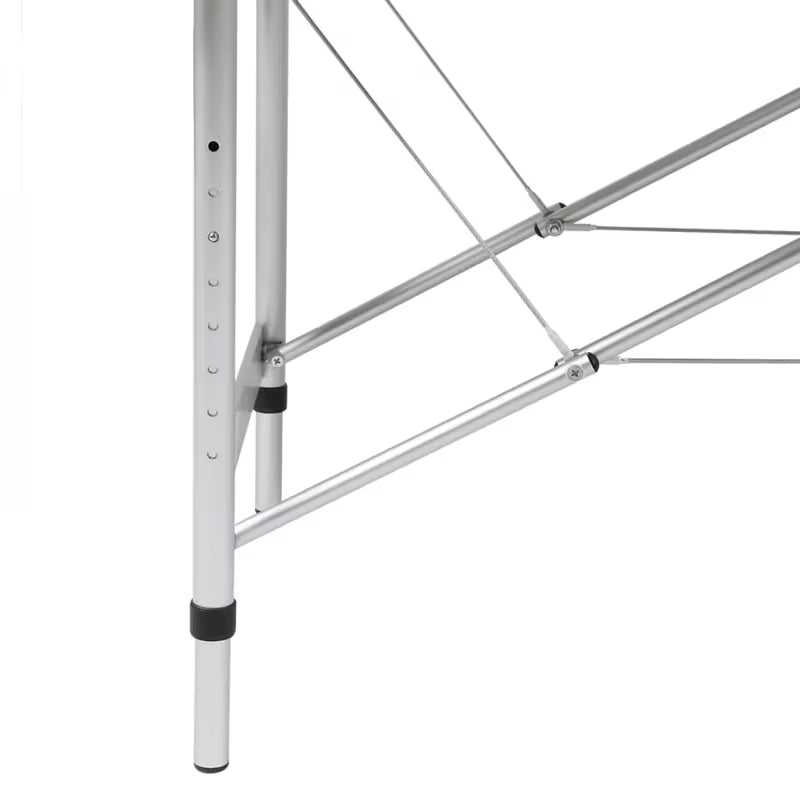 Table de massage pliante cadre aluminium - blanc coton