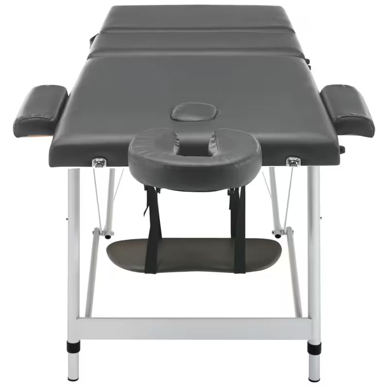 Table de massage pliante cadre aluminium - anthracite