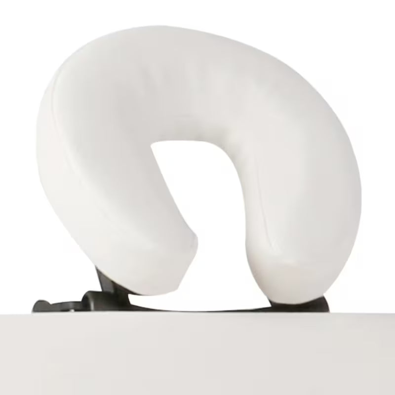 Table de massage pliante cadre bois - blanc crème
