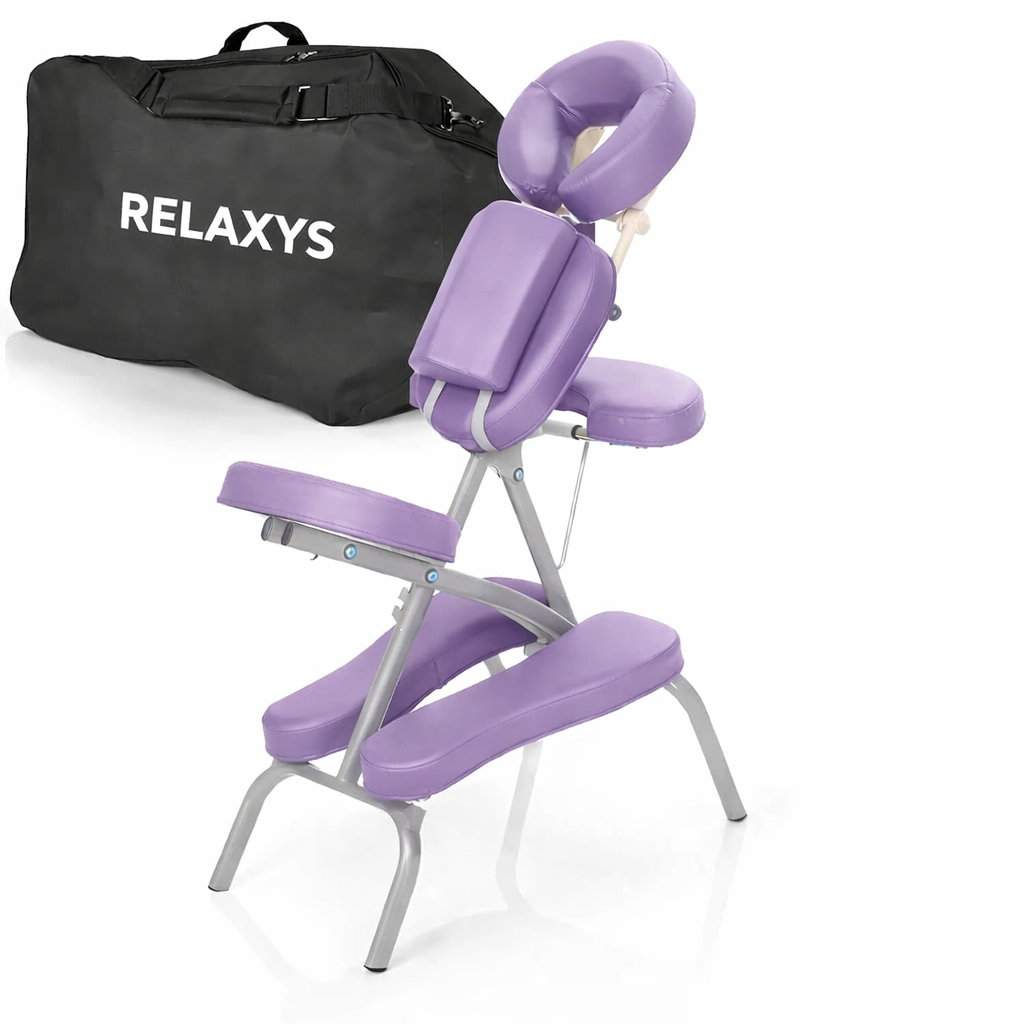 Chaise de massage pliante - violette