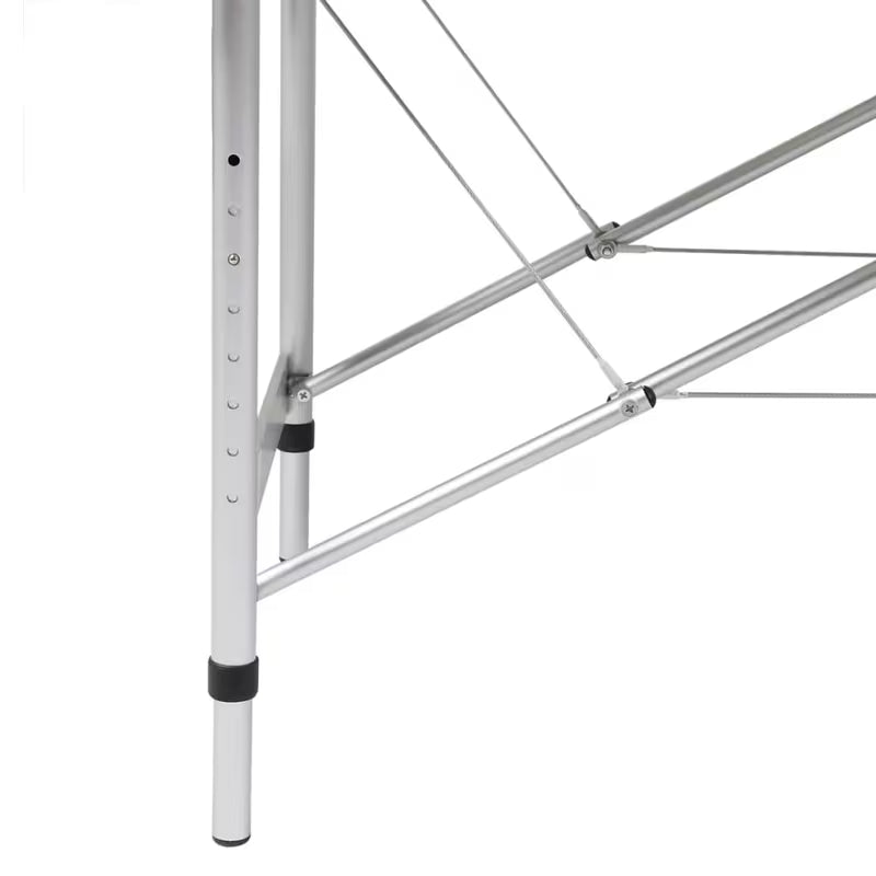 Table de massage pliante cadre aluminium - noir intense