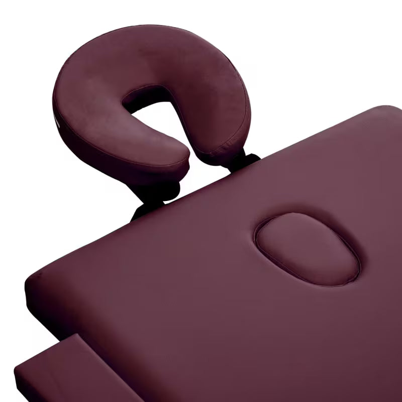 Table de massage pliante cadre aluminium - bordeaux