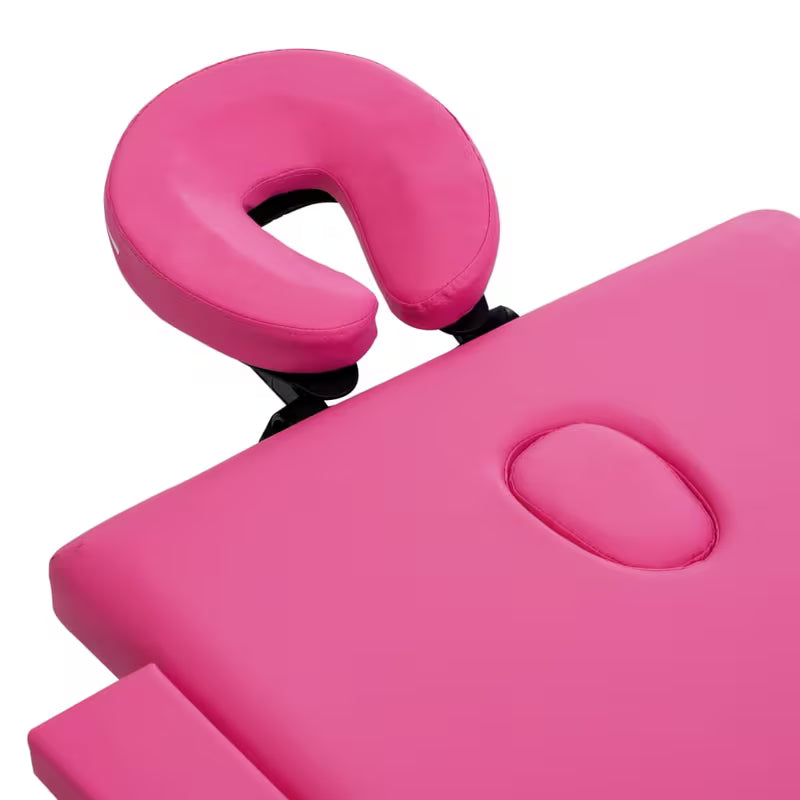 Table de massage pliante cadre aluminium - rose vibrant