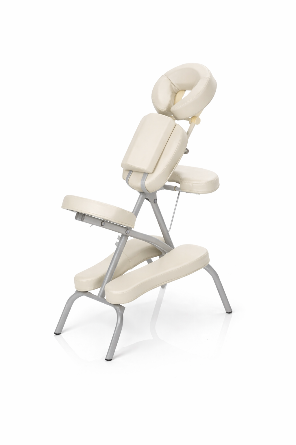 Chaise de massage pliante - blanc crème