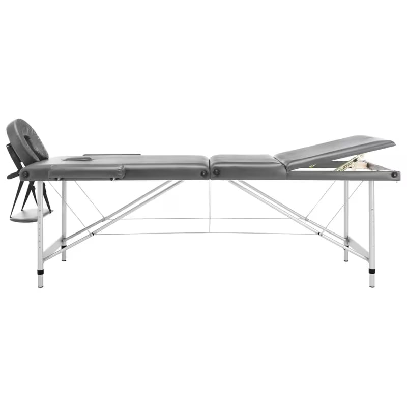 Table de massage pliante cadre aluminium - anthracite