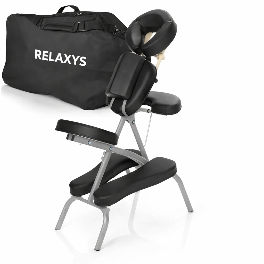 Chaise de massage pliante - noir