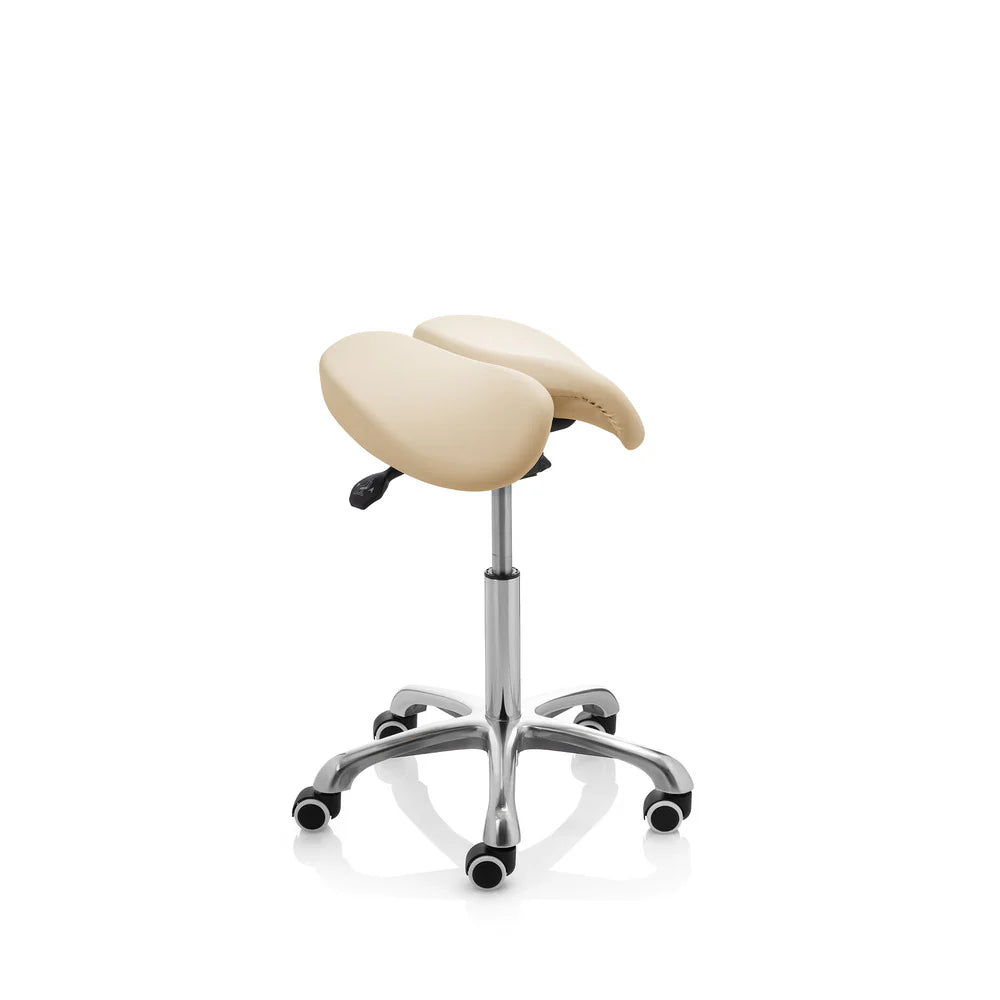 Tabouret 2 selles - beige