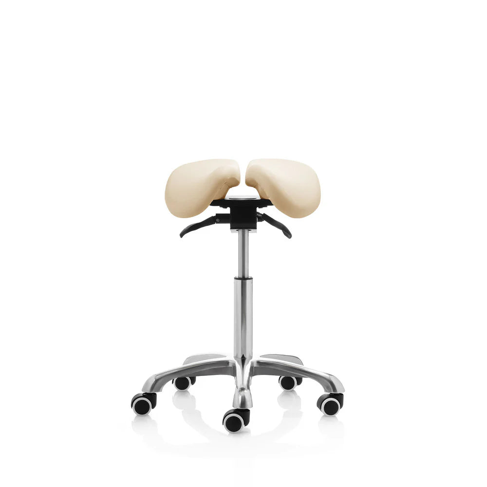 Tabouret 2 selles - beige