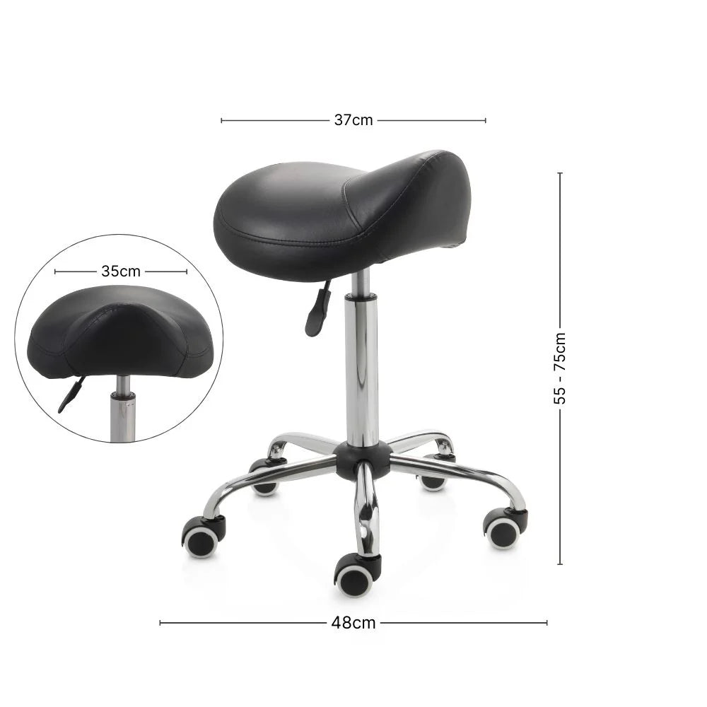 Tabouret selle - noir