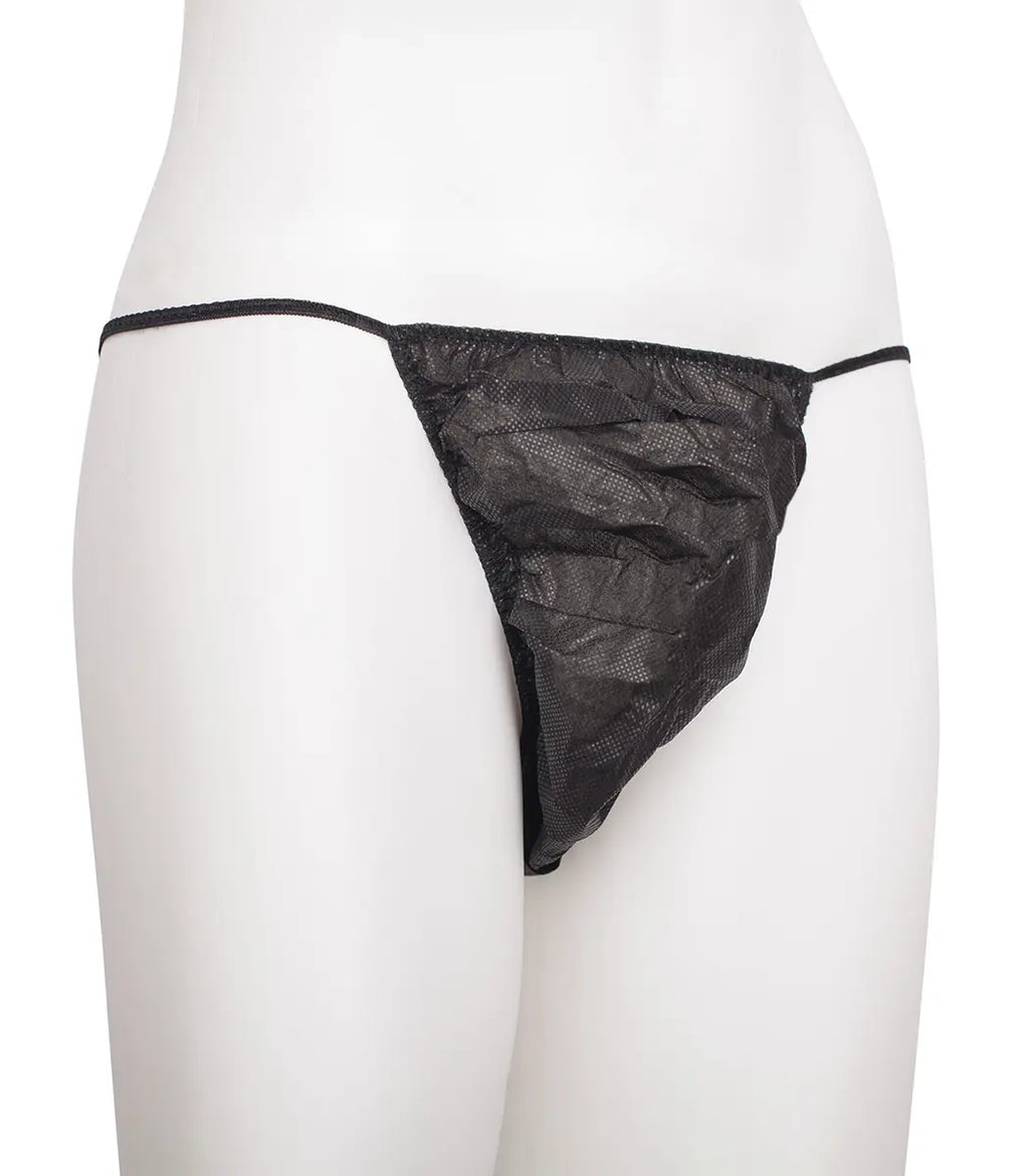 Strings jetables pour homme – noir (Lot de 100)