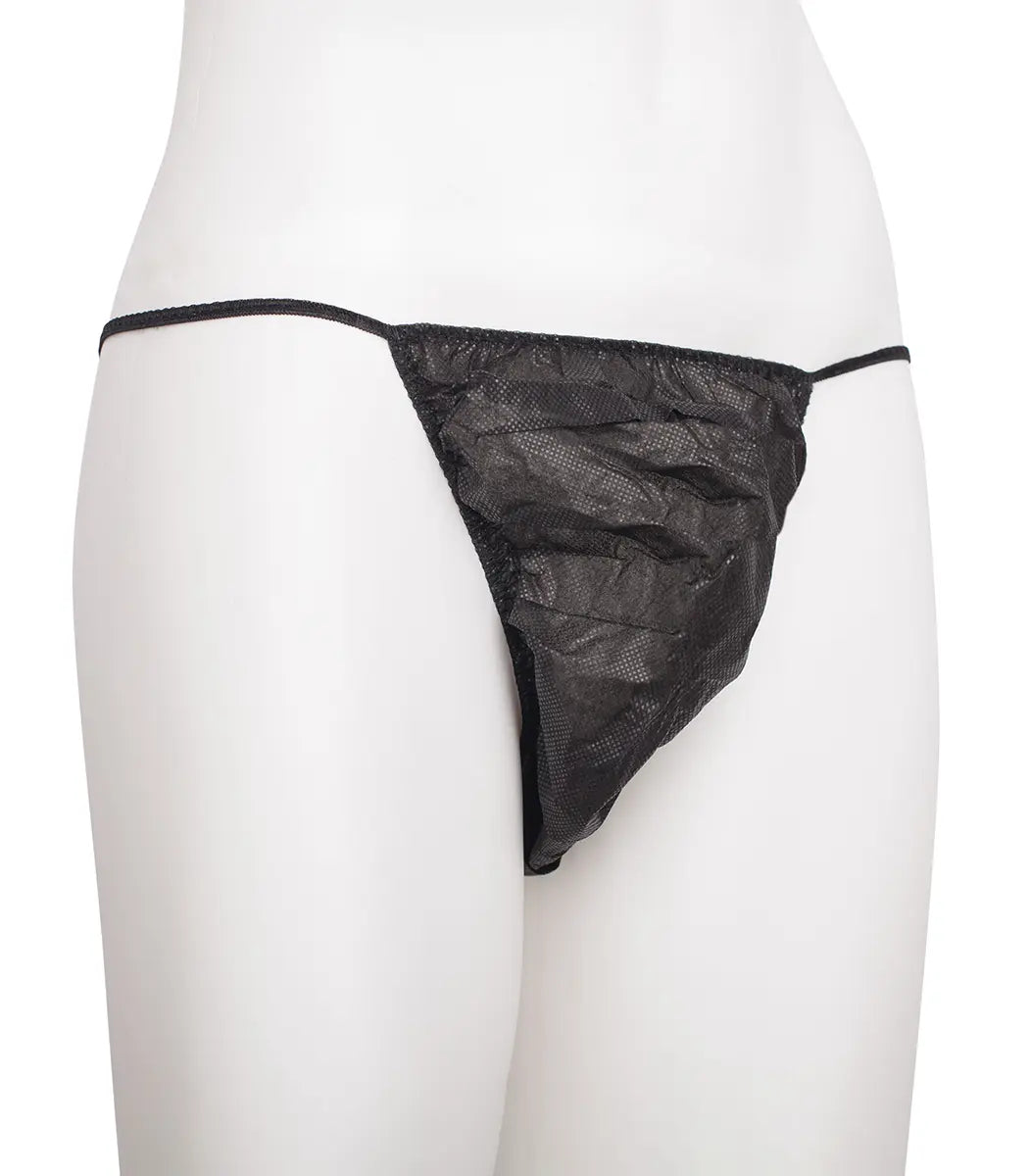 Strings jetables pour homme – noir (Lot de 100)