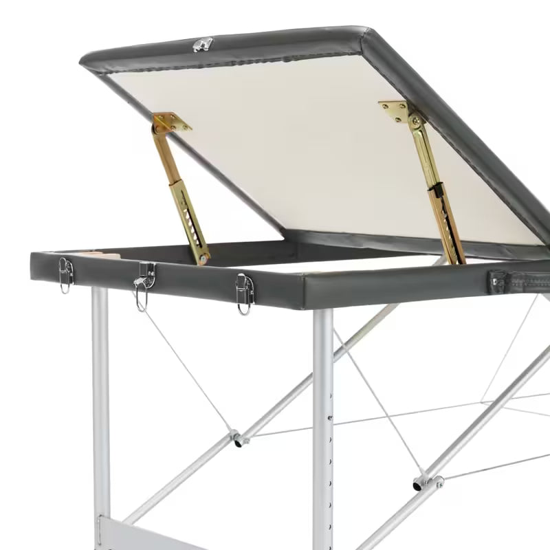 Table de massage pliante cadre aluminium - anthracite