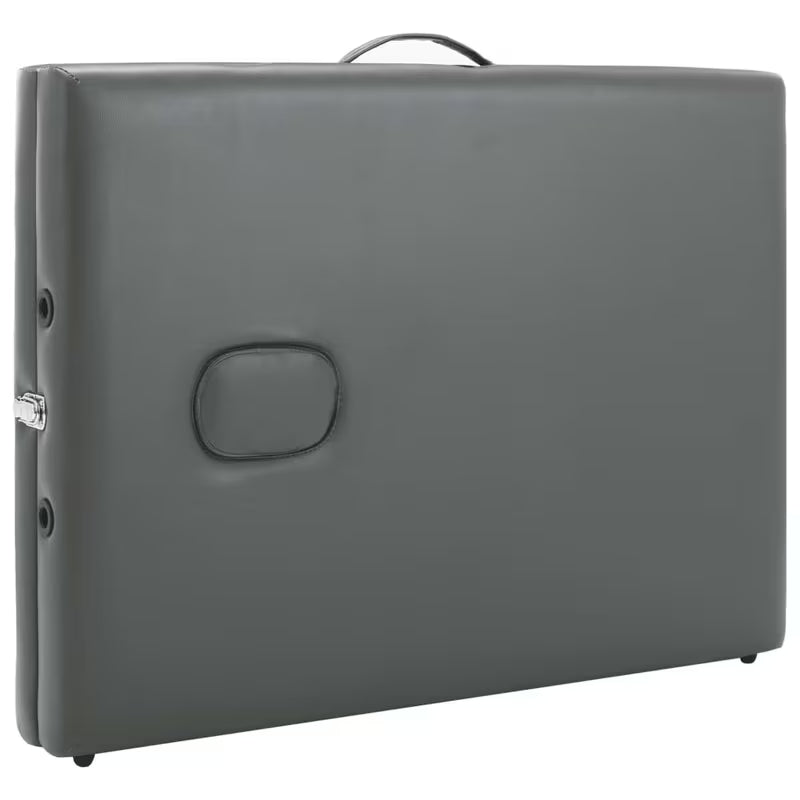 Table de massage pliante cadre aluminium - anthracite
