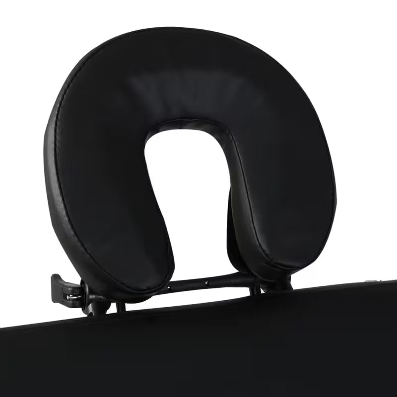 Table de massage pliante cadre bois - noir chêne